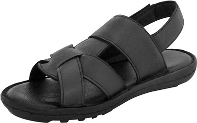 

Feather Leather Men Black Sandals