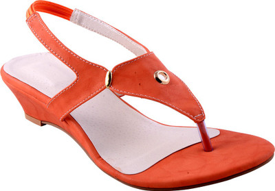 

Adorn Women Orange Wedges