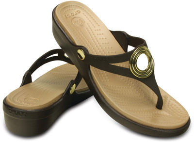 

Crocs Women Brown Wedges