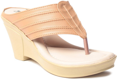 

MSC Women Beige Wedges