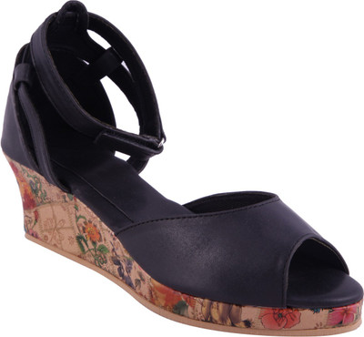 

Adorn Women Black Wedges