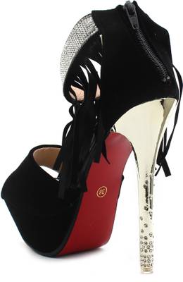 Shuberry Women Black Heels