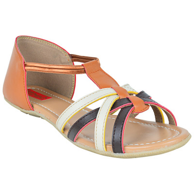 

Footrendz Women Tan Flats