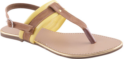 

Adorn Women Yellow Flats