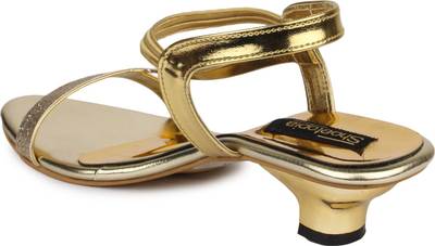 Shoetopia Women Golden Heels