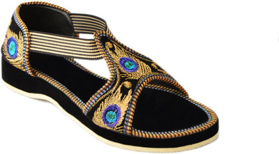 

Myra Women Golden Wedges