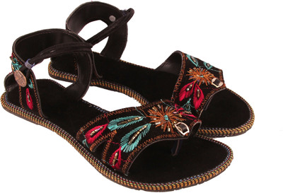 

Rangmor Women Black, Red Flats