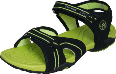 

Campus Men Black Sports Sandals