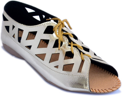 

Myra Women Golden Flats