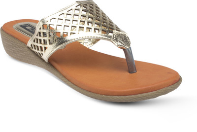 

Vendoz Women Gold Flats