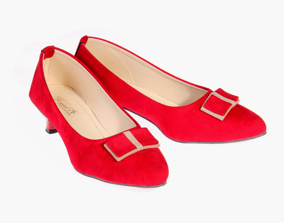

Goyal Women Red::Beige Heels