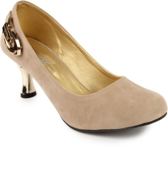 

CUTE FEET Women Beige Heels