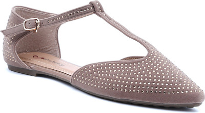 Shuberry Women Khaki Flats