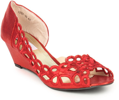 

Pede Milan Women Red Wedges