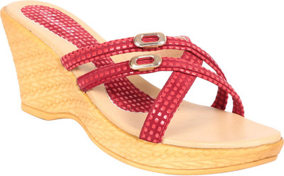 

Adorn Women Red Wedges