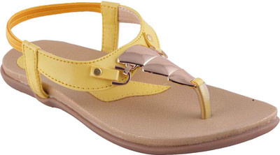 

Adorn Women Yellow Flats