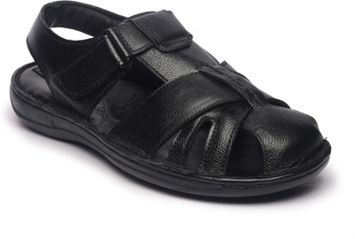 

Feather Leather Men Black Sandals