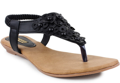 Moonwalk Women Black Flats