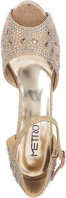 Metro Women 15,Gold Heels