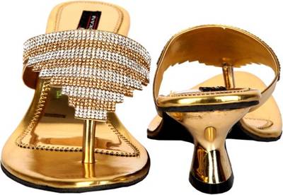 Trilokani Women Golden Heels