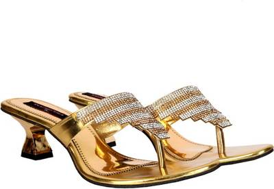Trilokani Women Golden Heels
