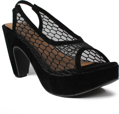 

Bellafoz Women Black Wedges