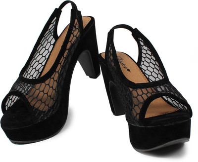 

Bellafoz Women Black Wedges