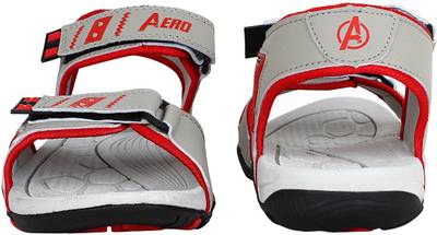 Aero Men BLACK::RED::LGREY Sandals