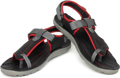 Walkline Men Black Sandals