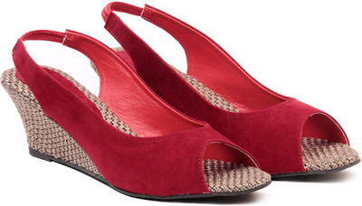

TEN Women Red Wedges