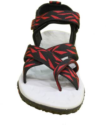 ABS Men BLACK/RED Sandals