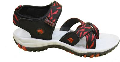 ABS Men BLACK/RED Sandals