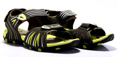 Men Sparx Men SS-446 Olive Fluorescent Green Floater Sandals Olive, Green Sandal