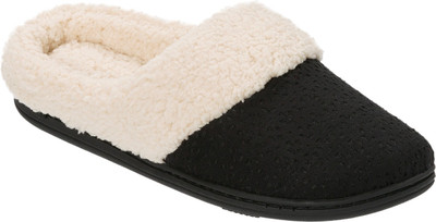

Dearfoams Women Black Clogs