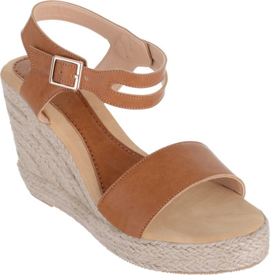 

Sherrif Shoes Women Tan Wedges