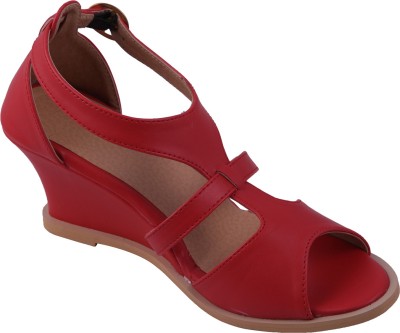 

Adorn Women Red Wedges