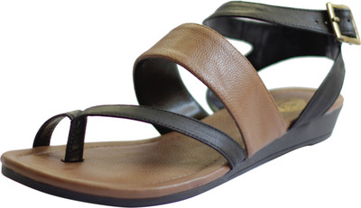 

Kanabis Women Brown and Black Flats