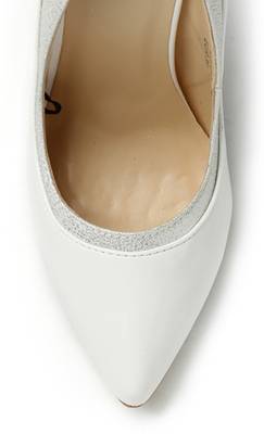 Dressberry Women White::Silver Heels