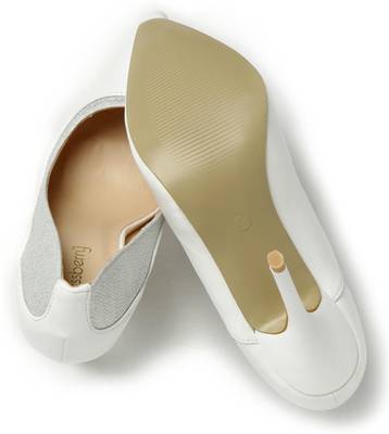 Dressberry Women White::Silver Heels