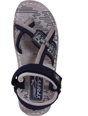 Aztec Men Orange, Grey Sandals