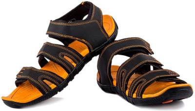 Corpus Men Black::Orange Sandals