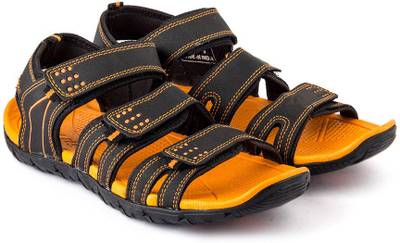 Corpus Men Black::Orange Sandals
