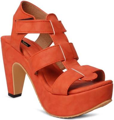 Fadrin Women Orange Heels