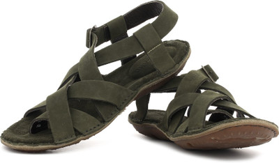 

Woodland Men Olive Green Sports Sandals