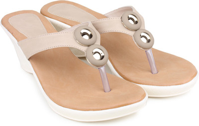 

Shezone Women Beige Wedges