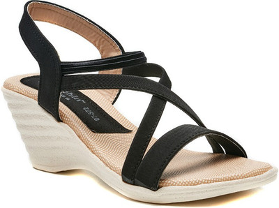 

Dolphin Miles Women Black Wedges