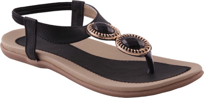 

Adorn Women Black, Beige Flats