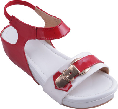 Adorn Women Red Flats