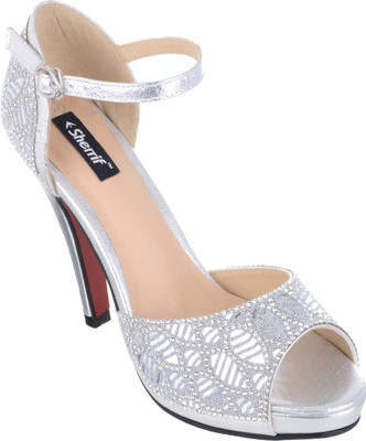

Sherrif Shoes Women SILVER Heels