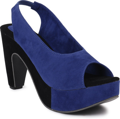 

Bellafoz Women Blue Heels